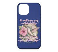 He Will Cover You With His Feathers Christian Hummingbird Case for iPhone 12 mini