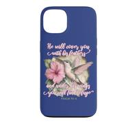 He Will Cover You With His Feathers Christian Hummingbird Case for iPhone 13