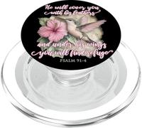 He Will Cover You With His Feathers Christian Hummingbird PopSockets PopGrip for MagSafe