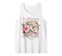 He Will Cover You with His Feathers Christian Hummingbird Tank Top