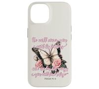 He Will Cover You With His Feathers Psalm 91:4 Butterfly Case for iPhone 14