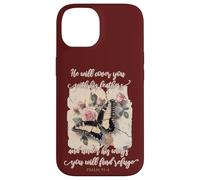 He Will Cover You With His Feathers Psalm 91:4 Butterfly Case for iPhone 14