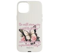 He Will Cover You With His Feathers Psalm 91:4 Butterfly Case for iPhone 15 Plus
