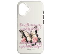 He Will Cover You With His Feathers Psalm 91:4 Butterfly Case for iPhone 16