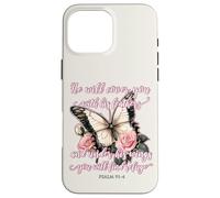 He Will Cover You With His Feathers Psalm 91:4 Butterfly Case for iPhone 16 Pro Max