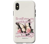 He Will Cover You With His Feathers Psalm 91:4 Butterfly Case for iPhone X/XS