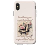 He Will Cover You With His Feathers Psalm 91:4 Butterfly Case for iPhone X/XS