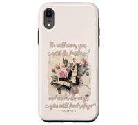 He Will Cover You With His Feathers Psalm 91:4 Butterfly Case for iPhone XR