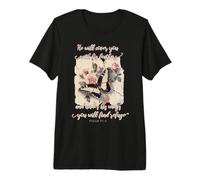 He Will Cover You with His Feathers Psalm 91:4 Butterfly Premium T-Shirt
