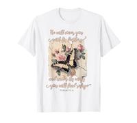 He Will Cover You with His Feathers Psalm 91:4 Butterfly T-Shirt