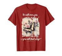 He Will Cover You with His Feathers Psalm 91:4 Butterfly T-Shirt