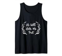He Will Hold Me Fast - Christian Hymn - Faith Gift - Classic Tank Top