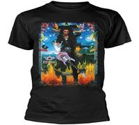 HE YE SHAN ZHA TIAO Men's Steve Vai 'Passion and Warfare' T-Shirt - New Unisex 100% Cotton Short-Sleeve T-Shirts Black M