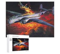 He219 B1 Night Hunt, 500 PCS Wooden Art Puzzle, Winter Gift, for Relaxing Solo Or Group Play