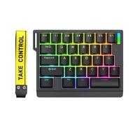 HE30 Rapid Trigger Gaming Keyboard,One-Handed Magnetic Switch Hall Effect RGB HotSwap Custom Mechanical Keyboard Adjustable Actuation,8kHz Hyper Polling Rate,SOCD,Mini Macro Gasket Keypad (Black)