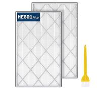 HE601 H13 True HEPA Replacement Filter Compatible with Shark Air Purifier 6(HE601 &HE602), HE6FKPET, 3-IN-1 H13 True HEPA for Shark HE601 Air Purifier Filter Replacement, 2 Pack