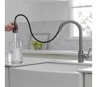 Heable Grey Single-Handle Pull-Down Kitchen Mixer Tap Heable Grey