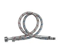 Heable Pack of 2 Kitchen/Basin Monobloc Mixer Tap Connectors Flexi Pipes Tails British Standard Pipe M10 x1/2 Fitting 600mm Long (Braided Stainless Steel)