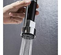 Heable Replacement Chrome Pull Out Sprayer And Shower Head For Kitchen Faucet