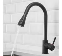 Heable Single Handle High Arc Kitchen Sink Mixer Tap With Pull Down Sprayer