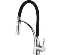 Heable Sleek Kitchen Sink Mixer Tap With Dual Function Sprayer in Silver Heable Silver