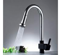 Heable Universal G 1/2 Inch Replacement Chrome Pull Out Sprayer And Shower Head For Kitchen Tap