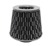 Head Air Filter Intake 76MM 3 Inch Car Air Filters Vent Filter High Flow Intake Kit Hose Air Inlet Pipe(Carbon fiber pattern)