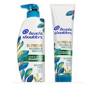 Head and Shoulders Supreme Scalp Care and Dandruff Treatment Shampoo and Conditioner Bundle, with Argan and Jojoba Oil, Nourish and Smooth Hair and Scalp