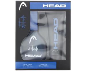 HEAD ATTITUDE GIFT SET 100ML EDT SPRAY - SHOWER GEL 150ML | NEW & SEALED