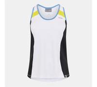 HEAD Ava Tank Top - White/Yellow, x Large