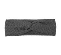 Head Bands Women Knitted Cross Headbands Solid Color Concise Texture Design Hairband Elastic Lady Hair Accessories(Dark grey)