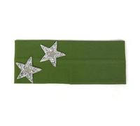 Head Bands Women's Plain Headbands Star Rhinestones Elastic Stretch Flat Headband For Girls Casual Hair Bands Accessories(Silver Deep Green)