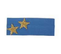 Head Bands Women's Plain Headbands Star Rhinestones Elastic Stretch Flat Headband For Girls Casual Hair Bands Accessories(Gold Blue)