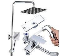 Head Bathroom Booster Copper Faucet Women's Wash Spray Four-speed Shower Set : Picture color, Size