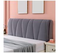 Head Board Covers, Quilted Velvet Bed Headboard Slipcover, Thicken Washable Dustproof Protector Cover, for Twin Full Queen King Headboard,Dark Gray,180cm*60cm