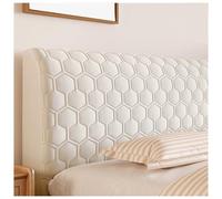 Head Board Covers, Thickened Soft-package Headboard Slipcover, Anti-collision Universal Dust Cover, Cool-feeling, for Double,King Size Bed, Small Double,White,220cm