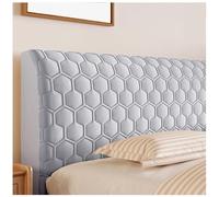 Head Board Covers, Thickened Soft-package Headboard Slipcover, Anti-collision Universal Dust Cover, Cool-feeling, for Double,King Size Bed, Small Double,Grey,180cm