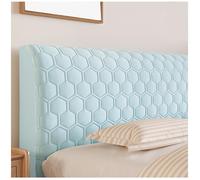 Head Board Covers, Thickened Soft-package Headboard Slipcover, Anti-collision Universal Dust Cover, Cool-feeling, for Double,King Size Bed, Small Double,Blue,180cm