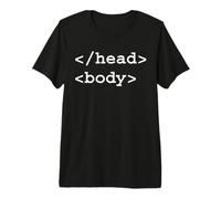 Head-Body HTML Tag Front-End Web Developer Premium T-Shirt