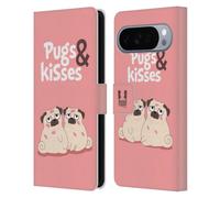 Head Case Designs And Kisses Piper The Pug Leather Wallet Case Compatible With Google Pixel 10 Pro XL
