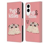 Head Case Designs And Kisses Piper The Pug Leather Wallet Case Compatible With Samsung Galaxy S25 Edge