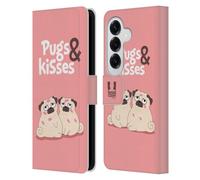 Head Case Designs And Kisses Piper The Pug Leather Wallet Case Compatible With Samsung Galaxy S26