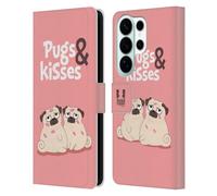 Head Case Designs And Kisses Piper The Pug Leather Wallet Case Compatible With Samsung Galaxy S26 Ultra