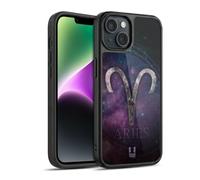 Head Case Designs Aries Nebula Zodiac Symbols Gel Armour Case [Military Grade Protection] Compatible With Apple iPhone 14