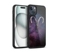 Head Case Designs Aries Nebula Zodiac Symbols Gel Armour Case [Military Grade Protection] Compatible With Apple iPhone 15 Plus