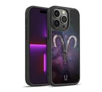 Head Case Designs Aries Nebula Zodiac Symbols Gel Armour Case [Military Grade Protection] Compatible With Apple iPhone 14 Pro