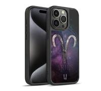 Head Case Designs Aries Nebula Zodiac Symbols Gel Armour Case [Military Grade Protection] Compatible With Apple iPhone 15 Pro