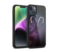 Head Case Designs Aries Nebula Zodiac Symbols Gel Armour Case [Military Grade Protection] Compatible With Apple iPhone 14 Plus