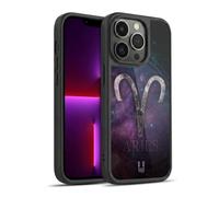 Head Case Designs Aries Nebula Zodiac Symbols Gel Armour Case [Military Grade Protection] Compatible With Apple iPhone 13 Pro