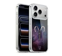 Head Case Designs Aries Nebula Zodiac Symbols Gel Case [Military Grade Protection] Compatible with Apple iPhone 17 Pro and Compatible with MagSafe